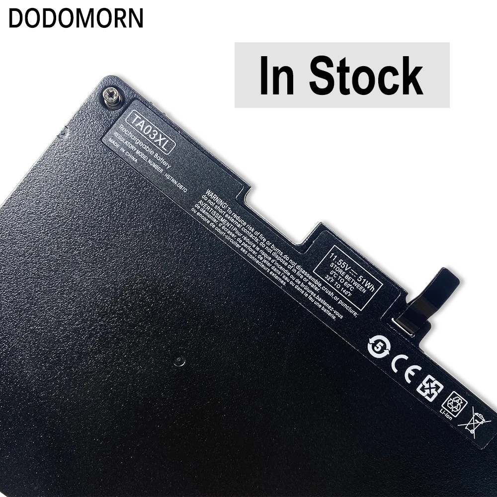 Dodomorn Snelle Levering 100% Nieuwe Ta03xl Hoogwaardige Batterij Voor Hp Elitebook 745 755 840 848 850 G3 G4 11.4V Oplaadbare Reserve