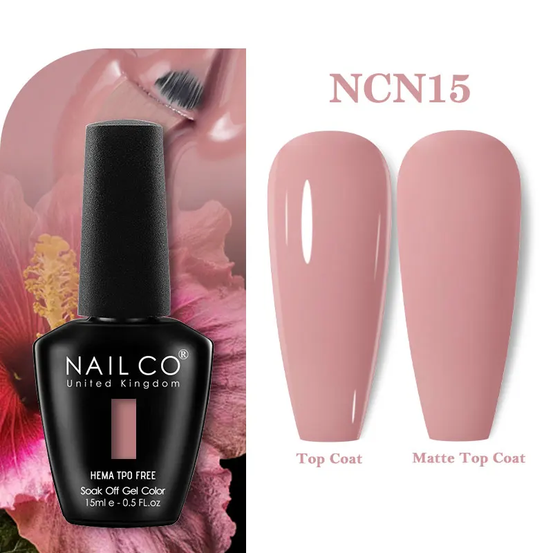 NAILCO 15ml Hema TPO-vrije Gel Nagellak Semi-permanente UV-lak Gel Nagelsalon Design TOP BASE Lak Hybride