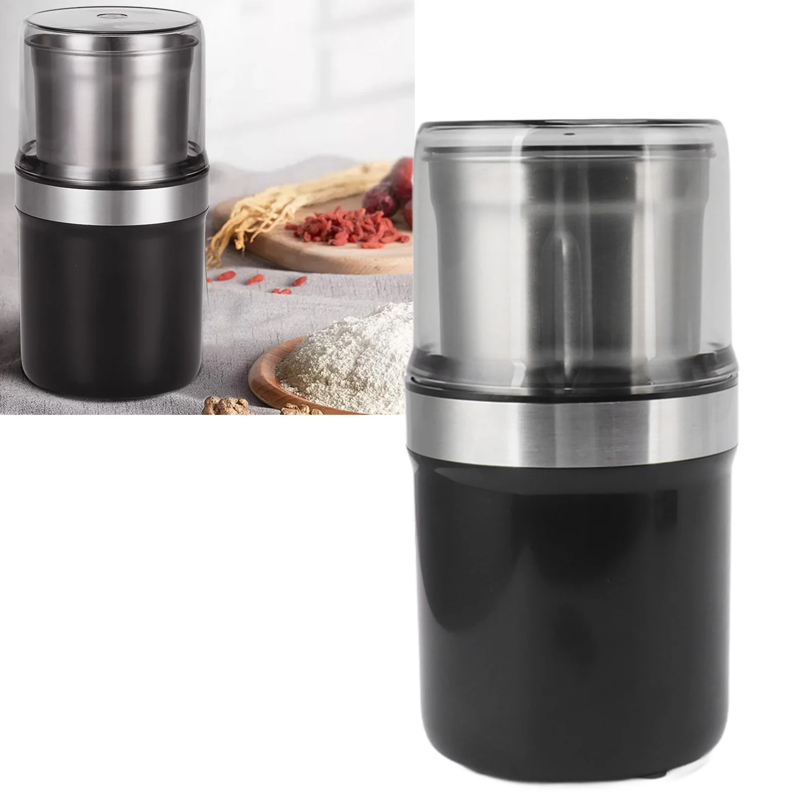 Small Electric Grinder  Portable Multi Functional Single Blade Cup 100g Capacity Electric Coffee Mill for Nuts for Cereals