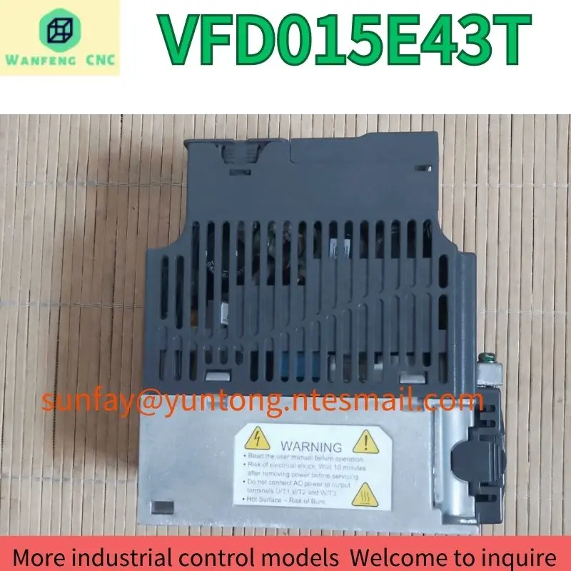 second-hand Inverter 1.5kw three-phase input VFD015E43T test OK Fast Shipping