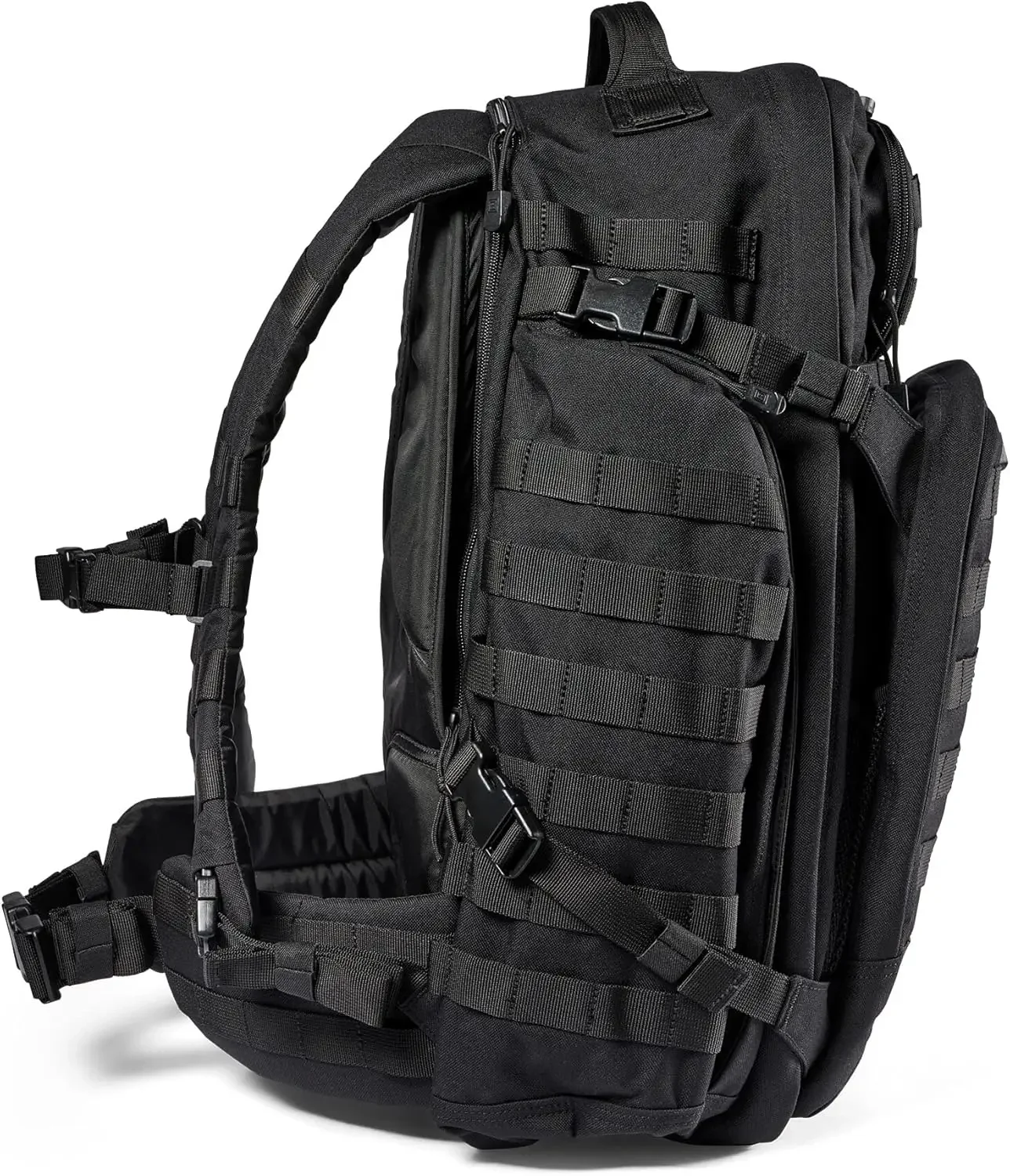 5,11 Тактический рюкзак Fag Rush 72 2.0 Wee Military Molle Pack, CCW с несколькими отделениями, 55 литров, большой, Стиль 56565 Nederland Черный