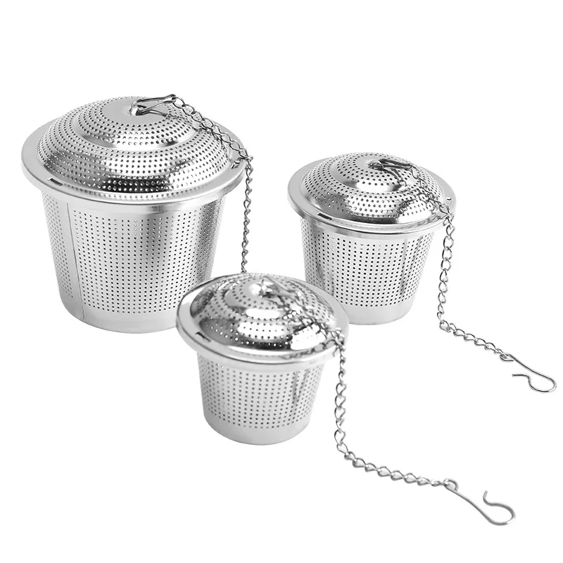 304Stainless Steel Tea Filter Fine Mesh Swivel Lock Food Grade Rustproof Brewing Tool for Loose Leaf Tea Spices Ceremony Rituals
