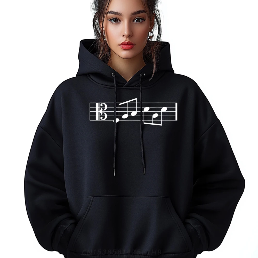 

Graphic Long Sleeve Hoodies Round Neck Women's Hoodies Alto Clef Fab Dad Music Hoodies Discount Printed Sweatshirt