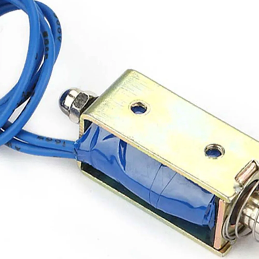 6/12/24V Linear Pull Solenoid 300mA 5N Force DC Solenoid Actuator DC Push-Pull Solenoid Industrial Applications