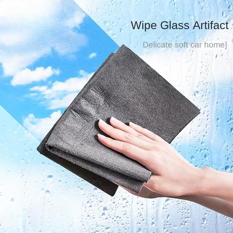 Thickened Magical Cleaning Cloth Microfiber Glass Clean Towel Reusable Washable Lint-free Cleaning Rags for Kitchen Glass Car