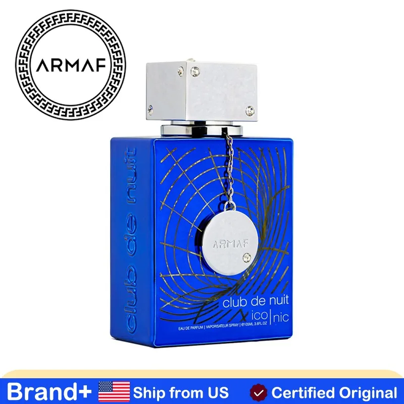Armaf Club De Nuit Blue Iconic Men Eau Parfum Cologne Persistence Arabian Women Perfume Pheromone Long-lasting Fragrance 105ML