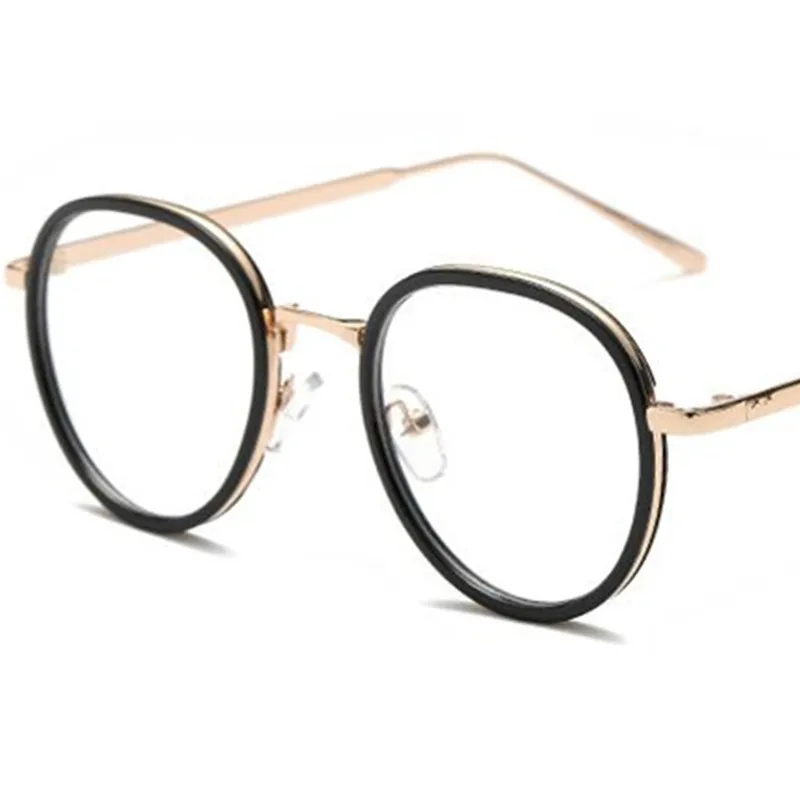 Fashion Campus cultural Eyeglasses Alloy Frame Spectacles Retro Google Fragmented Flowers Ornamental Classic Optical Glasses