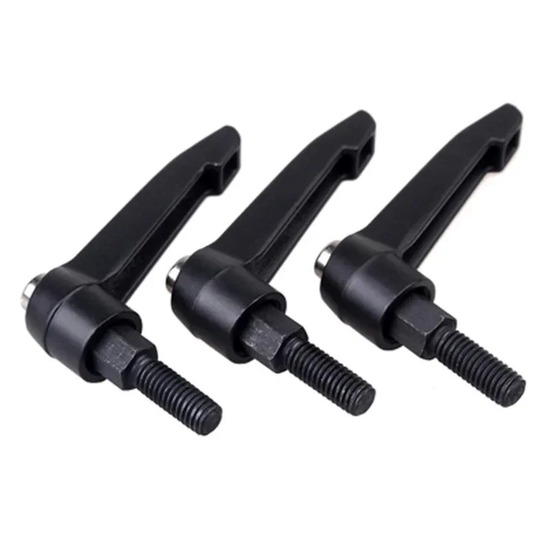 RTUCSAZ 2Pcs M5 Stainless steel 7 words type Adjustable position Tight handle fixed rotate grip hand Screw bolt Length 10mm-50mm