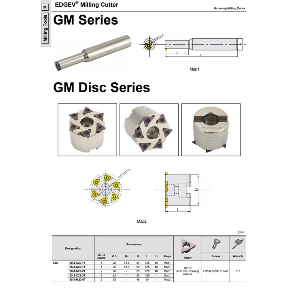 GM serie 20 25 28 32 مللي متر 1T 2T 3T 6T الضحلة الأخدود قاطعة المطحنة ثقب داخلي المفاجئة حلقة الحلقة الداخلية T-فتحة حامل أدوات الحز باستخدام الحاسب الآلي