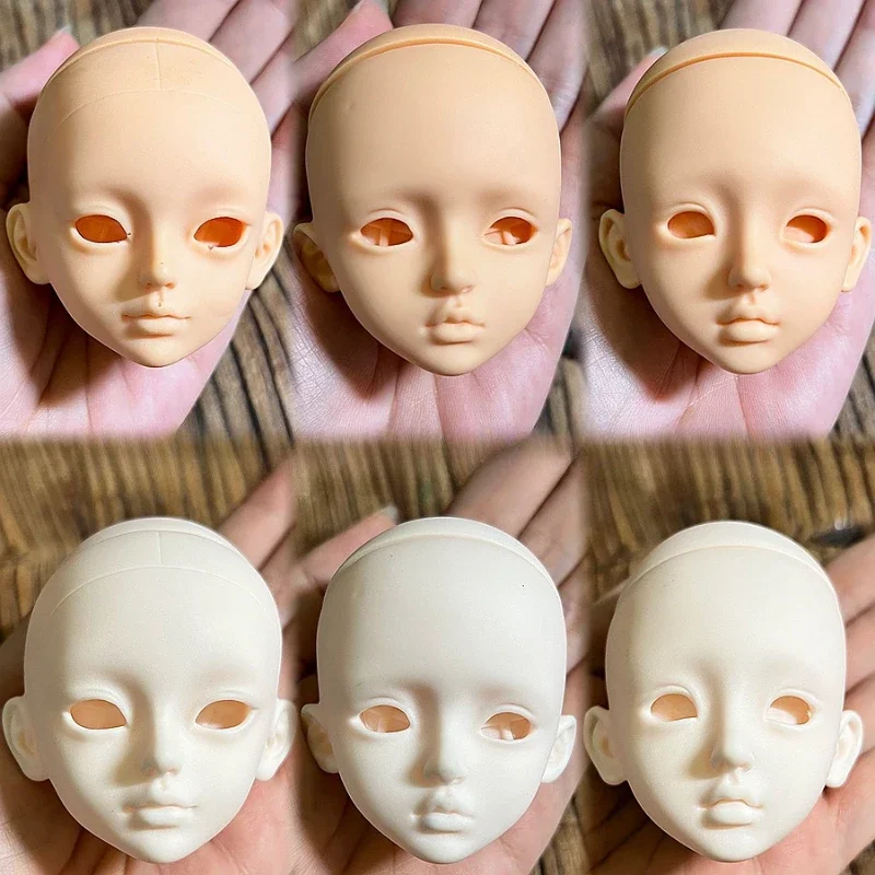 One Pieces Head for 30cm Girl Doll 1/6 BJD Accessories with Random Eye 1/6 BJD Accessories Not Include Body
