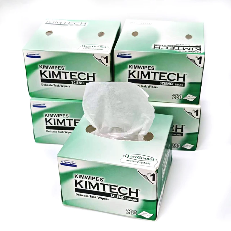 

1PCS/5PCS Optical Fiber Cleaning KIMTECH Paper Fiber Optic Cleaning Wipes Box For Optic Fiber Cleaner Tool
