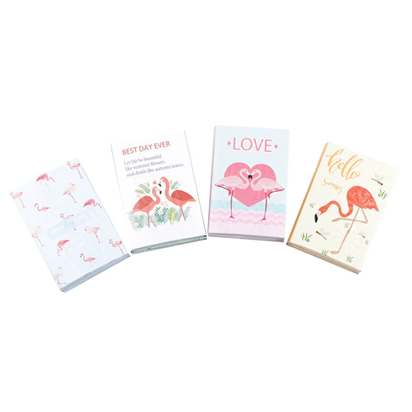 1pack cute Flamingo cartoon series sticky notes index note Convenient memo note pads stationery Sticker