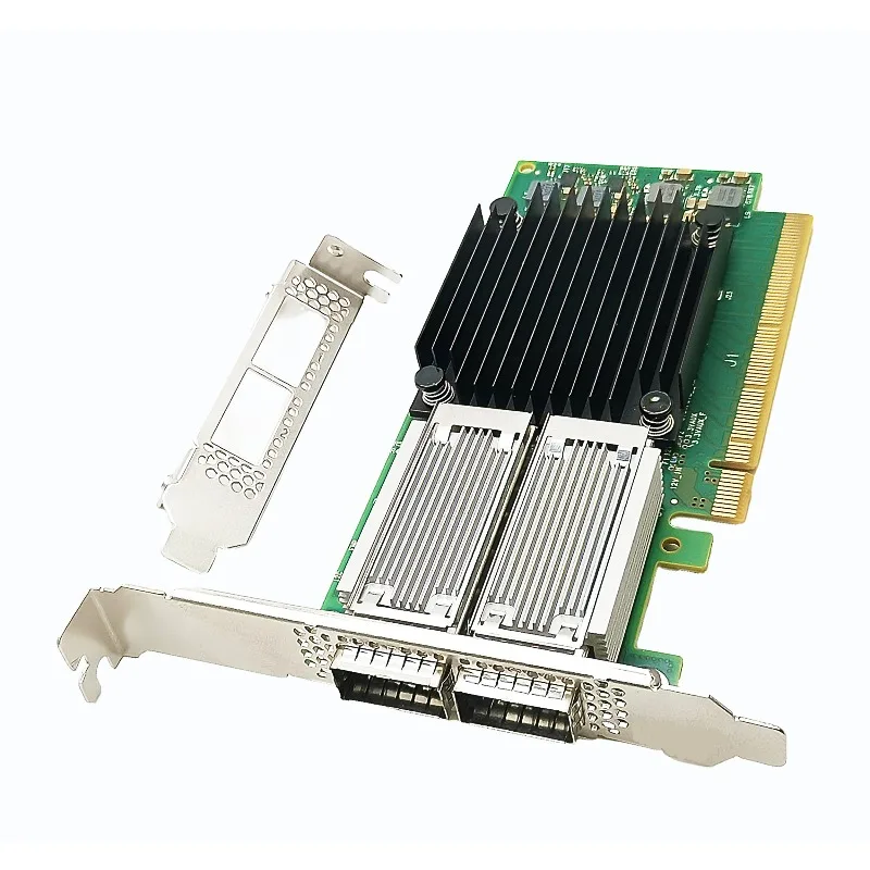 New  Dual QSFP28 Port PCIe 4.0 X16 Server 2x100GbE Ethernet Network Interface Adapter Card  X-5 Ex CX516A 100Gbps