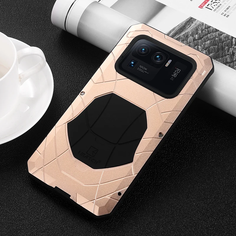 IMATCH Armor Aluminum Metal Silicone Shockproof Case For Xiaomi 13 Ultra / 11 Ultra Mi 11 Pro 10T Lite Poco X3 NFC Cases Cover