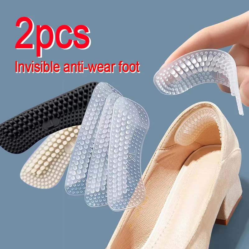 

Upgrade Silicone Insole Heel Stickers Heels Grips Women Men Anti Slip Heel Cushions Non-Slip Insert Pad Foot Heel Care Protector