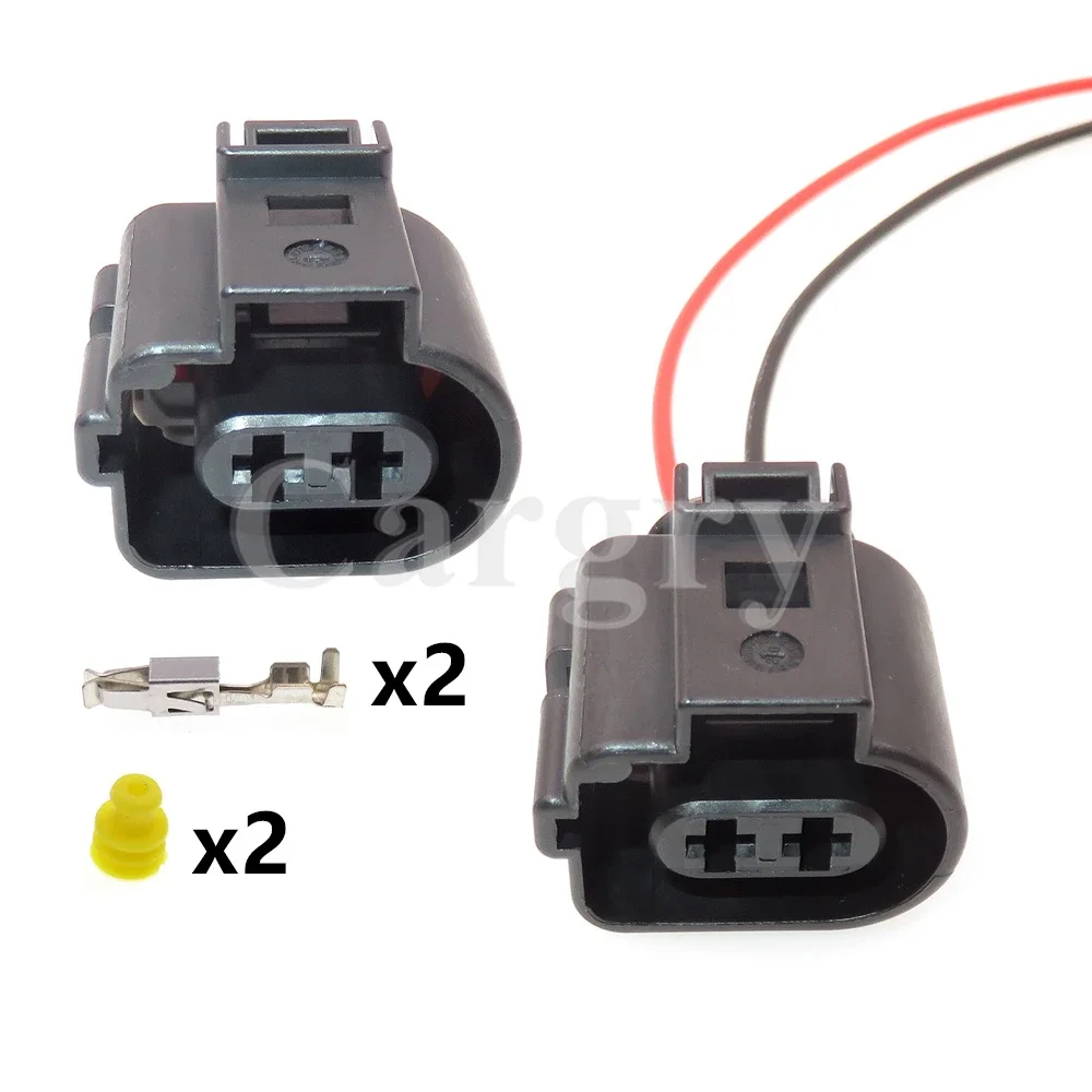 

1 Set 2P 6X0973722G 1717692-5 1717692 Car MQB Platform Brake Sub Pump Wiring Terminal Plug AC Assembly Auto Waterproof Socket