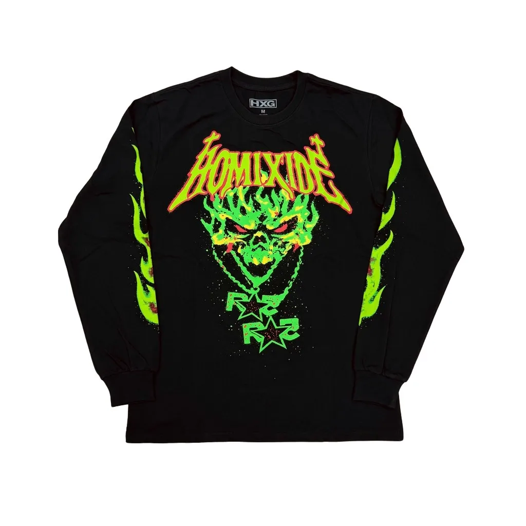 New Men HOMIXDE GANG Antogonist tour T Shirts T-Shirt Hip Hop Skateboard Street Cotton T-Shirts Tee Top US size E121