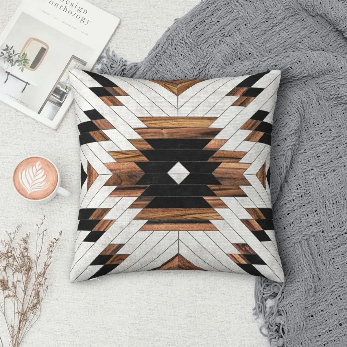 

Urban Tribal Pattern Pillowcase Polyester Pillows Cover Cushion Comfort Throw Pillow Sofa Decorative Cushions Used for Bedroom