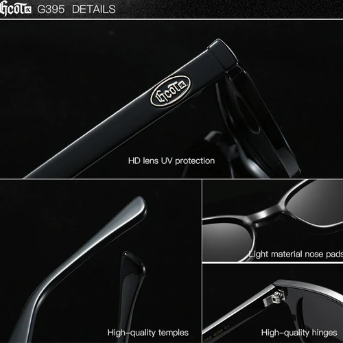 Imagen 2 del producto GCOTX marca Hip Hop gafas de sol para hombres estilo Bandit West Coast Chaos hijo misma moda conducción gafas polarizadas hombres al aire libre UV400