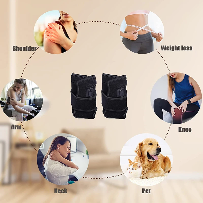Tragbares Nah-Infrarot-Rotlicht therapie gerät führte Arme schlanker Pads Rotlicht wickel zur Schmerz linderung Fett verbrennung Körper abnehmen – Detail 4