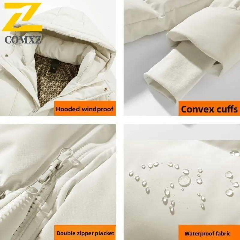 2025 New Men's Winter Parka High Quality Trendy Long Cold-proof Warm Down Cotton Jacket Brand Clothing Men Windproof Ski Coat