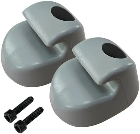 

2-Pack Sun Visor Mounting Clips Gray for Peterbilt Kenworth Trucks Replaces S16-1023-661