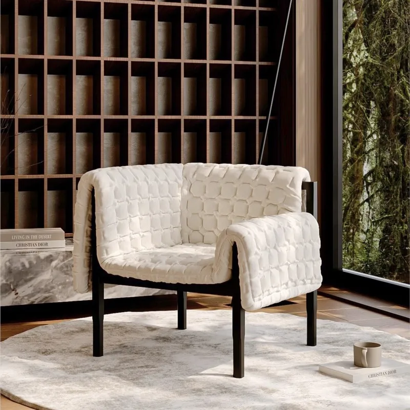 Single Sofa Modern Designer Simple Single Net Celebrity Style Freehand Space Art Living Room Leisure Light Luxury Sofa Chair