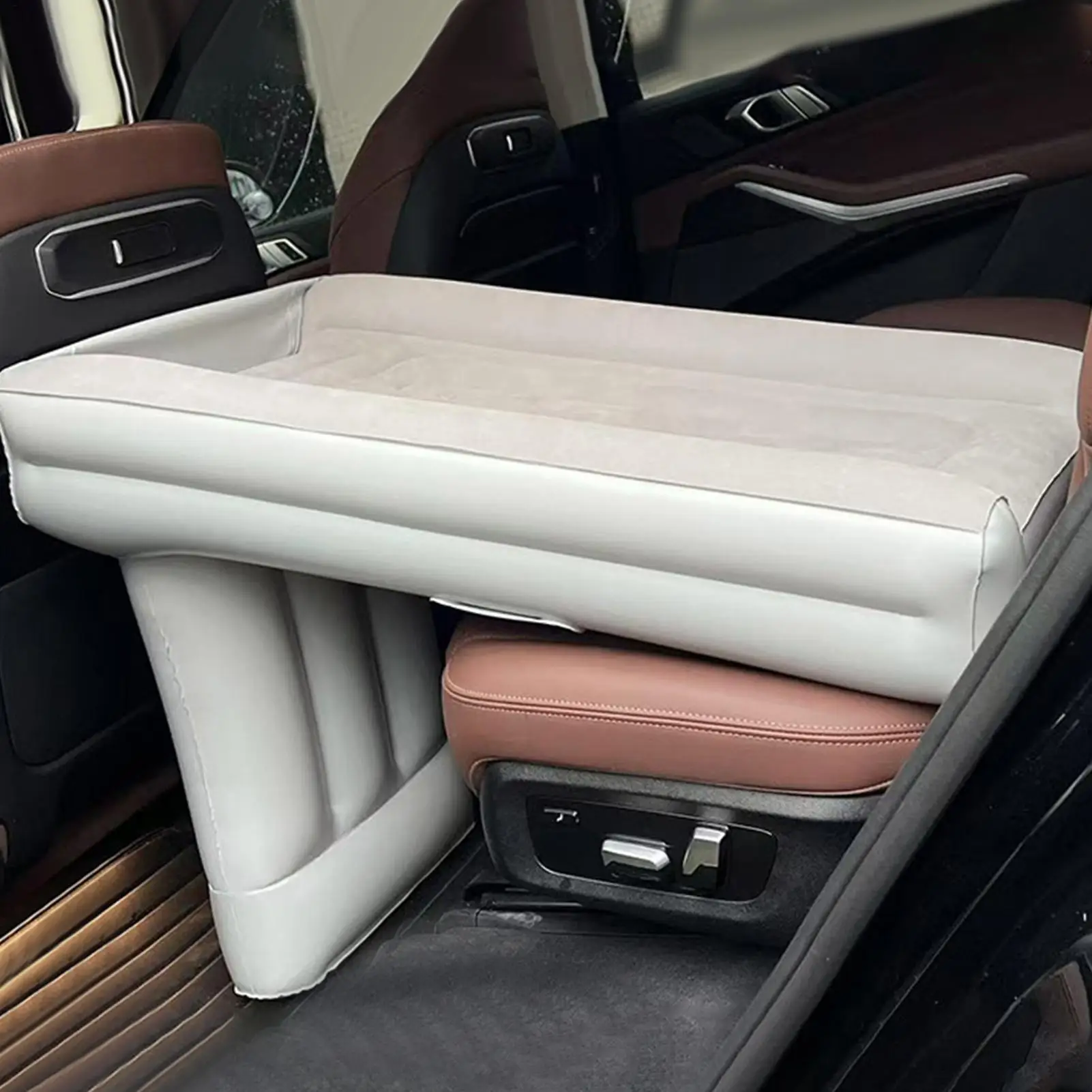 

Inflatable Bed for Car Inflatable Sleeping Bed with Pump Thickened Children Backseat Air Mattress for Camping Hiking Outdoor