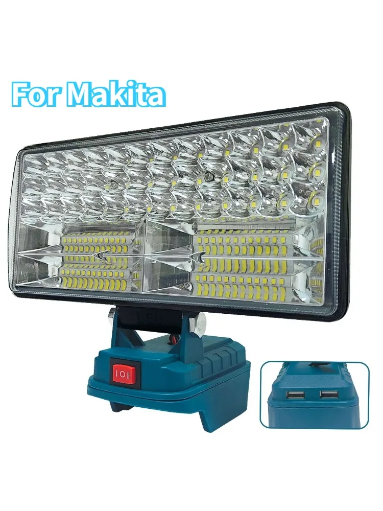 Przenośne reflektory LED 3/4/5/8 cali, bezprzewodowe lampy robocze zewnętrzne, ręczne lampy awaryjne, kompatybilne z akumulatorami Makita 18V. — 2