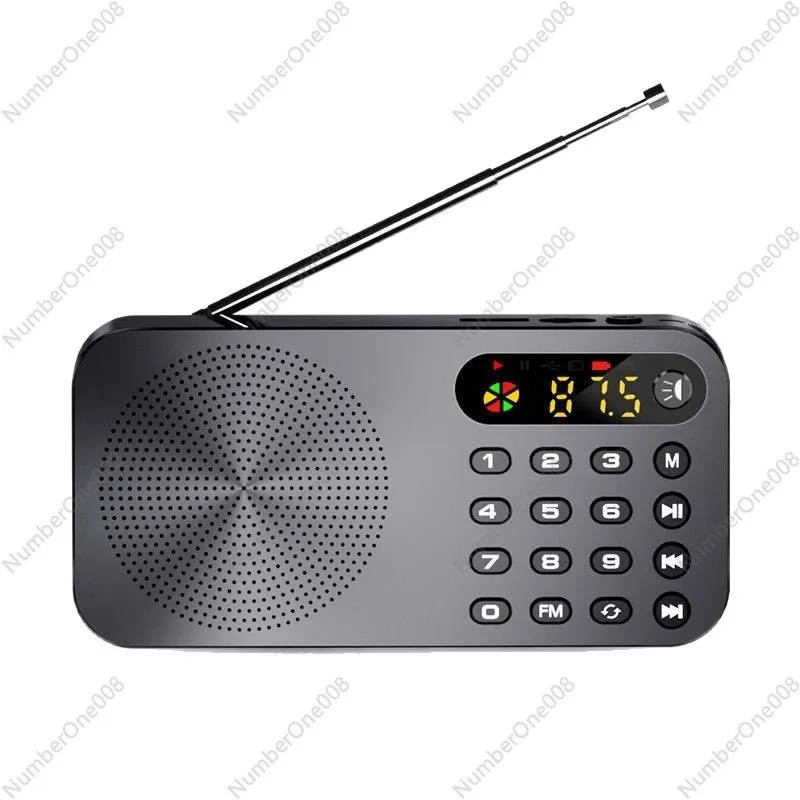 

FM Radio with Card Slot, Wireless Speaker, Broadcast, Multi-Function Large Volume High-Quality Player
