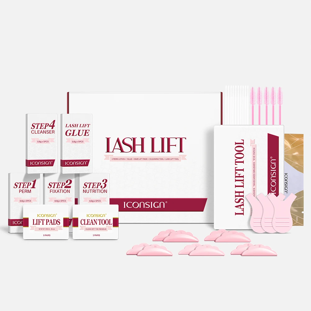 ICONSIGN Wimper Lifting Sachet Set Lash Lift Kit Onafhankelijke Pouch 5 tot 8 Minuten Snelle Wimper Perm Ogen Makeup Tools