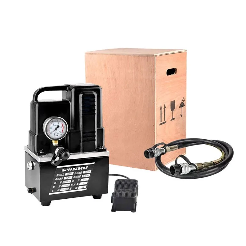 2-way 3-way Reversing Electric Hydraulic Pump 220v Mini Pump Station QQ-700 Lithium High Pressure Electric Oil Pump