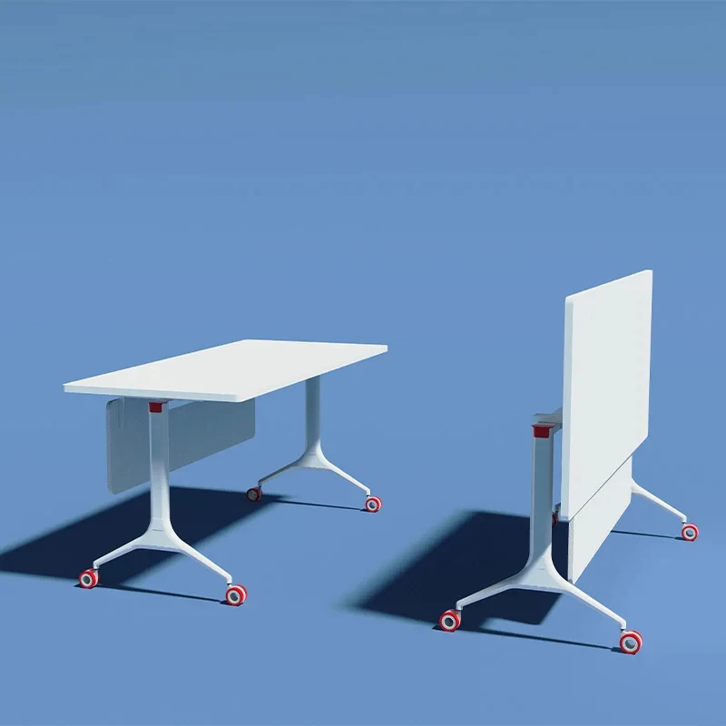 custom.Foldable Nesting Training Table Wheels Flip Top Design Modern Wood Metal Construction-Portable Durable Commercial Office
