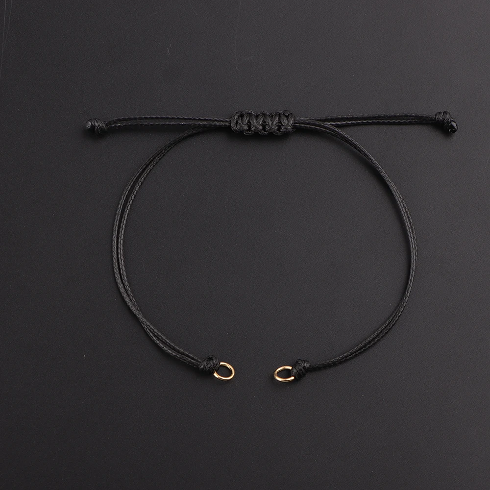 20 stks/partij Handgemaakte Wax Draad Gevlochten Armband Verstelbare Waxkoord Hanger Ketting voor DIY Handgemaakte Armband Accessoires Sieraden