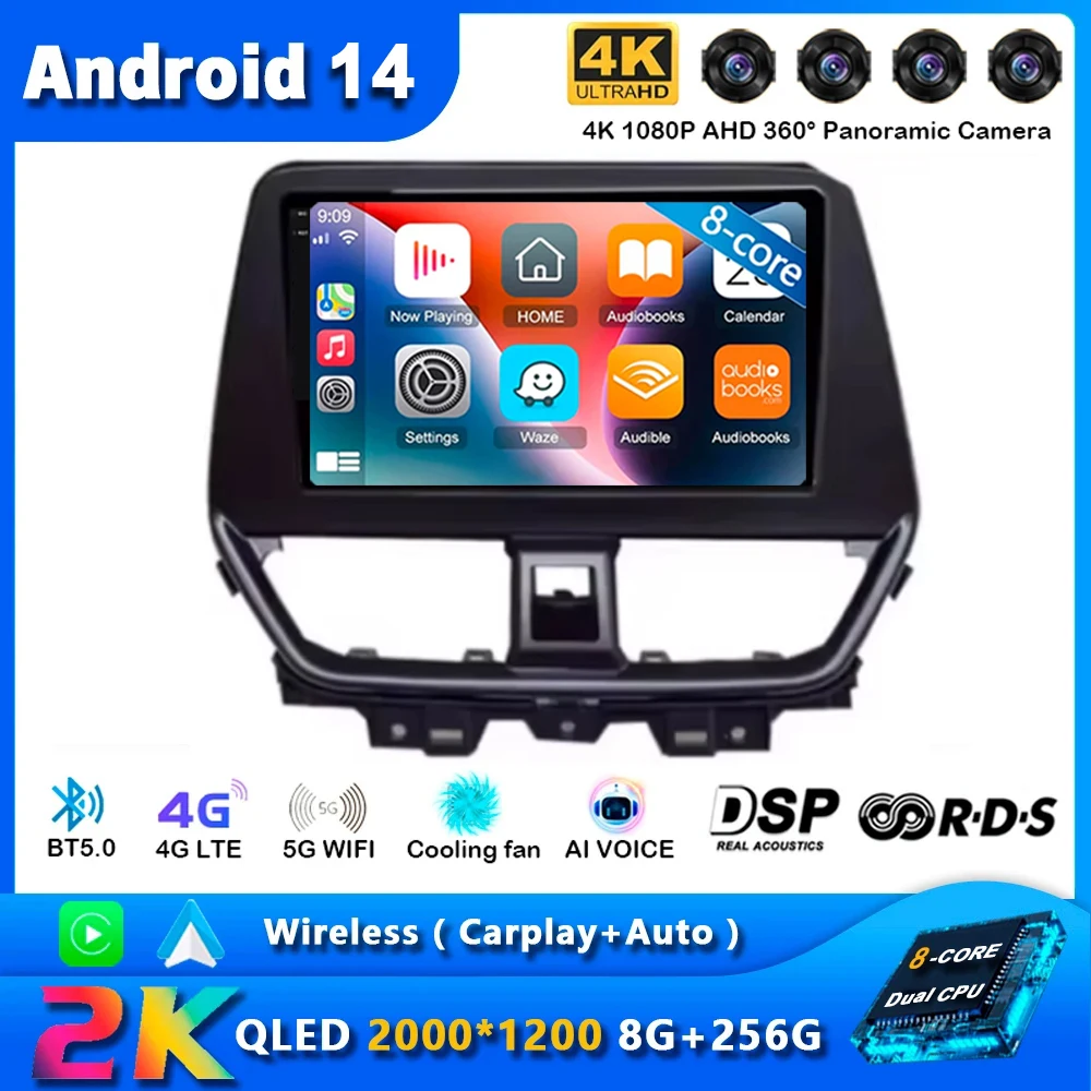 Android 14 GPS Navigation For Suzuki Fronx Baleno 2021- 2023 Autoradio Multimedia Stereo QLED IPS DSP Car Screen WIFI BT 2 Din