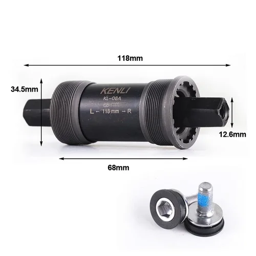 Imagen 2 del producto Bolany-platos y bielas para bicicleta de montaña, 104BCD, orificio cuadrado, 7-12S, dientes positivos y negativos, disco único con piezas de bicicleta BB