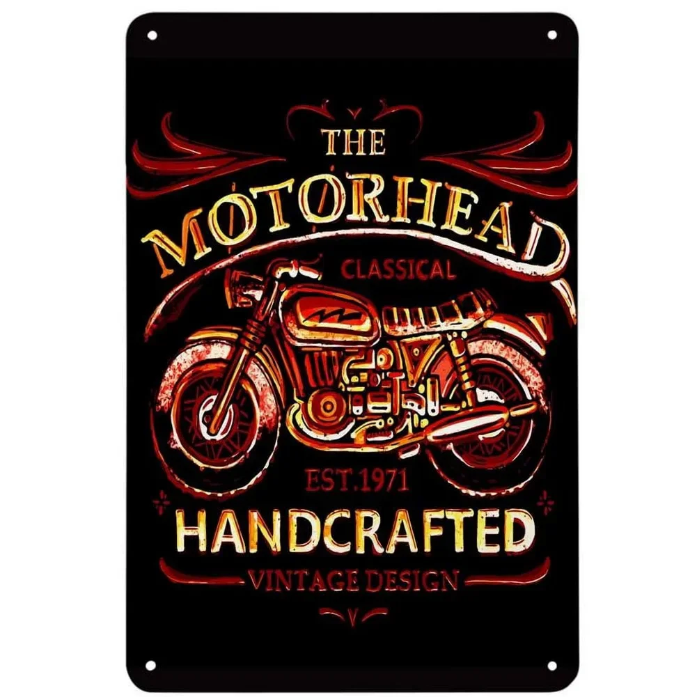 Vintage Metal Signs Only Cool Grandpas Ride Motorcycle Wall Decor for Home Bars Garage Cafe Clubs Pubs Retro Posters Plaque