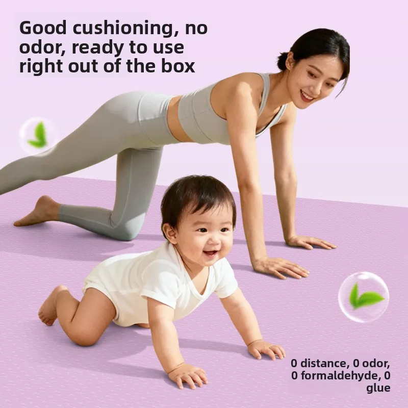 Large Two Person Yoga Mat Home Use Dance Non Slip Shock Absorbent Quiet Thickened Wide Yoga Mat Thick Gym Mat Gymnastics Mat