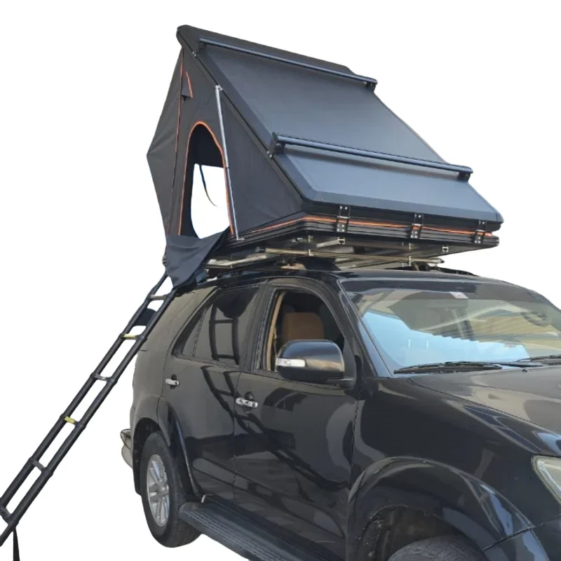 

Aluminum Camping Customized Car Roof Tent Outdoor High Quality Hard Shell Rooftop Tent For 3-4 Person