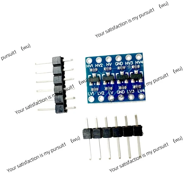 4-Channel Logic Level Converter Module Bidirectional 3.3V-5V Shifter with Headers (Need Solder) for I2C SPI UART