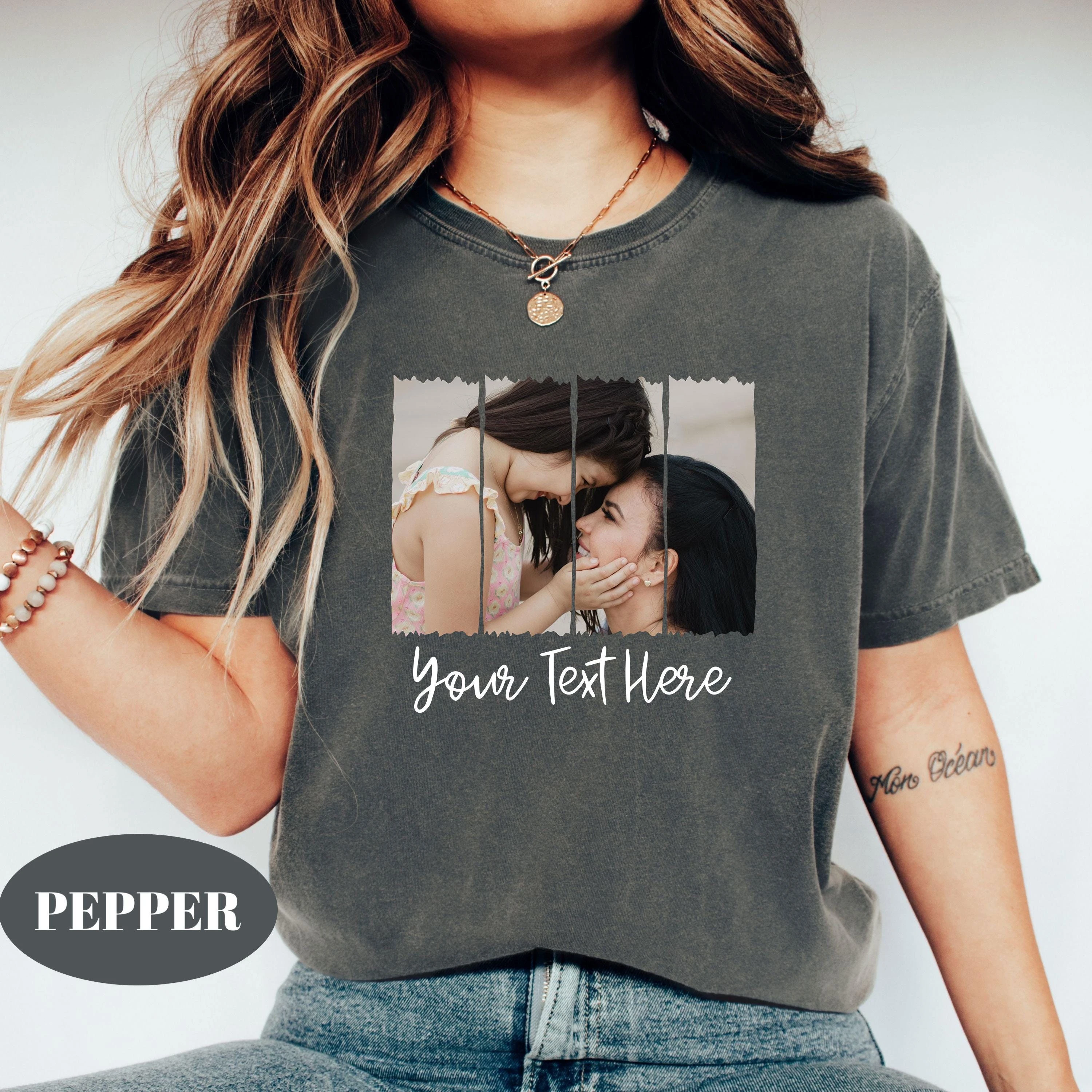 Customizable Matching Tshirt For Mom And Kids Personalized Photo Mommy And Me Outfit Casual Tops For Mother Daughter Son Family