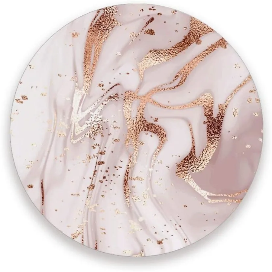 

Coasters for Drinks Set of 2 Pieces Absorbent Ceramic Coasters with Cork Base Marble Rose Gold Texture Coffee Coaster Great Gt