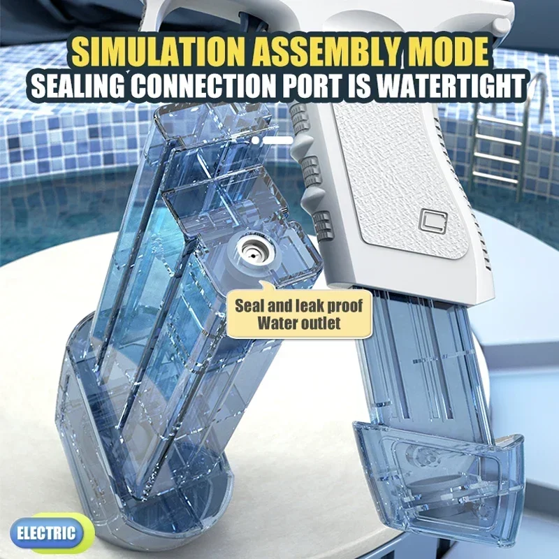 สเปรย์น้ําไฟฟ้าของเล่นระเบิดเด็กแรงดันสูงชาร์จพลังงาน Bared น้ําสเปรย์น้ําอัตโนมัติฤดูร้อน Tos