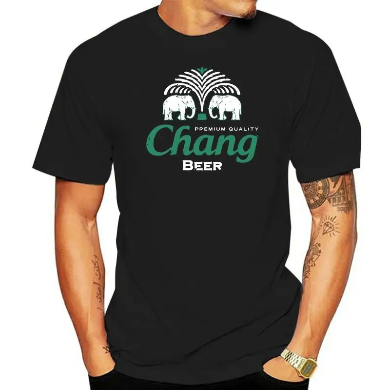 Chang Beer Premium T-Shirt Thailand,Elefant,Bangkok,Logo,Hangover,Fun,Kult,100% Cotton Short Sleeve O-Neck Summer Tees Shirt