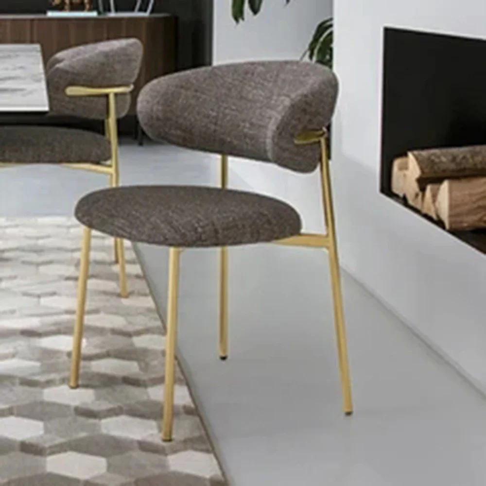 

z Nordic Luxury Dining Chairs Modern Black Metal Legs Comfortable Single Dining Chairs Cheap Chaise Home Furniture