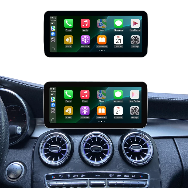 

Linux System Google Car Multimedia GPS Navigation Carplay Player for Mercedes C W205 GLC X253 2015-2019