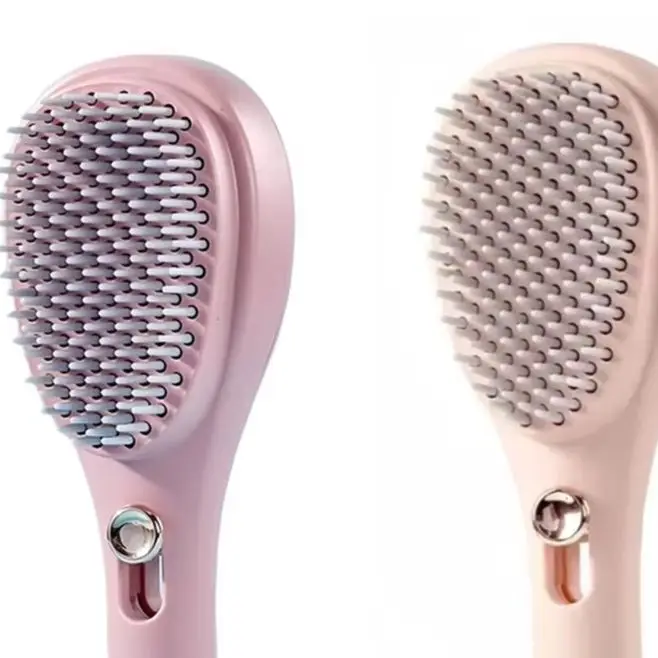 

Compact anti static hair comb with retractable design and massage bristles for manageable hair and broken hair debris cleaning
