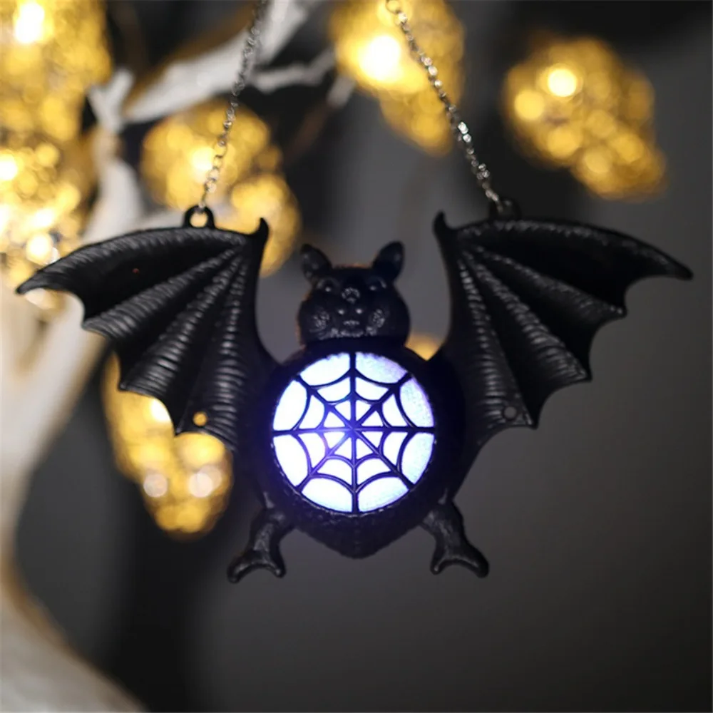 ABS coloré dégradé chauve-souris lumière dégradée lumière suspendue brillant chauve-souris pendentif en forme de chauve-souris alimentation électronique chauve-souris suspension lampe