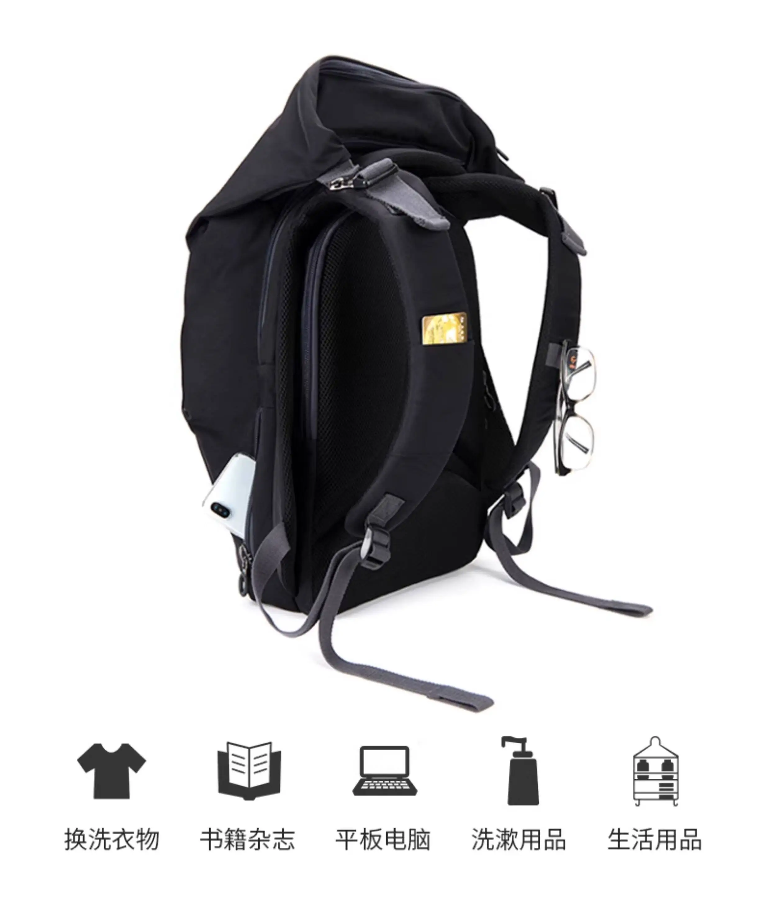 Business Backpack 25L Oxford Cloth Waterproof Outdoor Travel Laptop Backpack Functional College Casual Backpack
