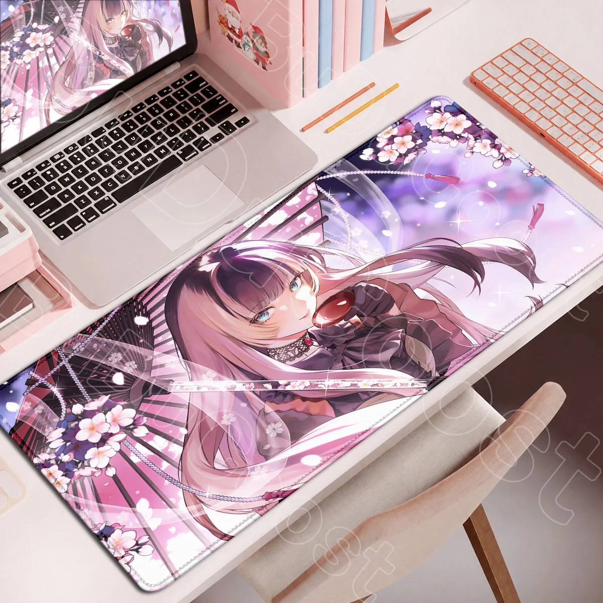Hololive Cute Girl Juufuutei Raden Mauspad XXL E-Sport Gamer Schreibtischunterlage Große Anime HD-Druck Dekorationsmatte – Detail 16